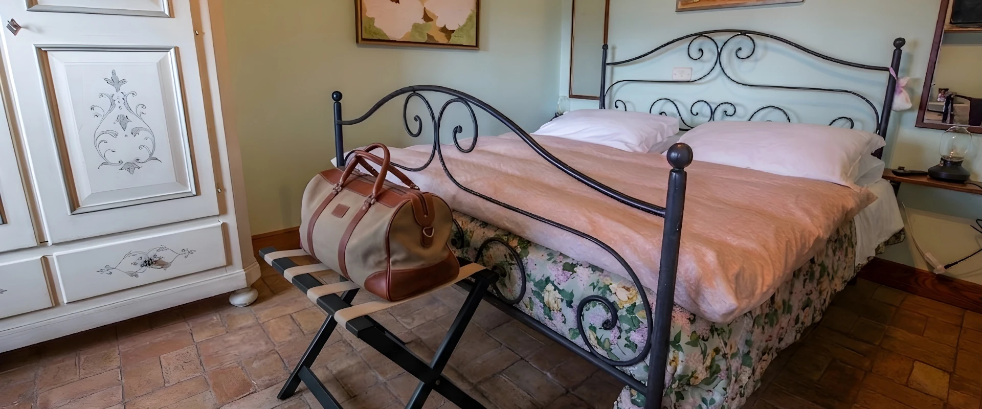 letto matrimoniale camera matrimoniale standard Bed and Breakfast Casal Cominium